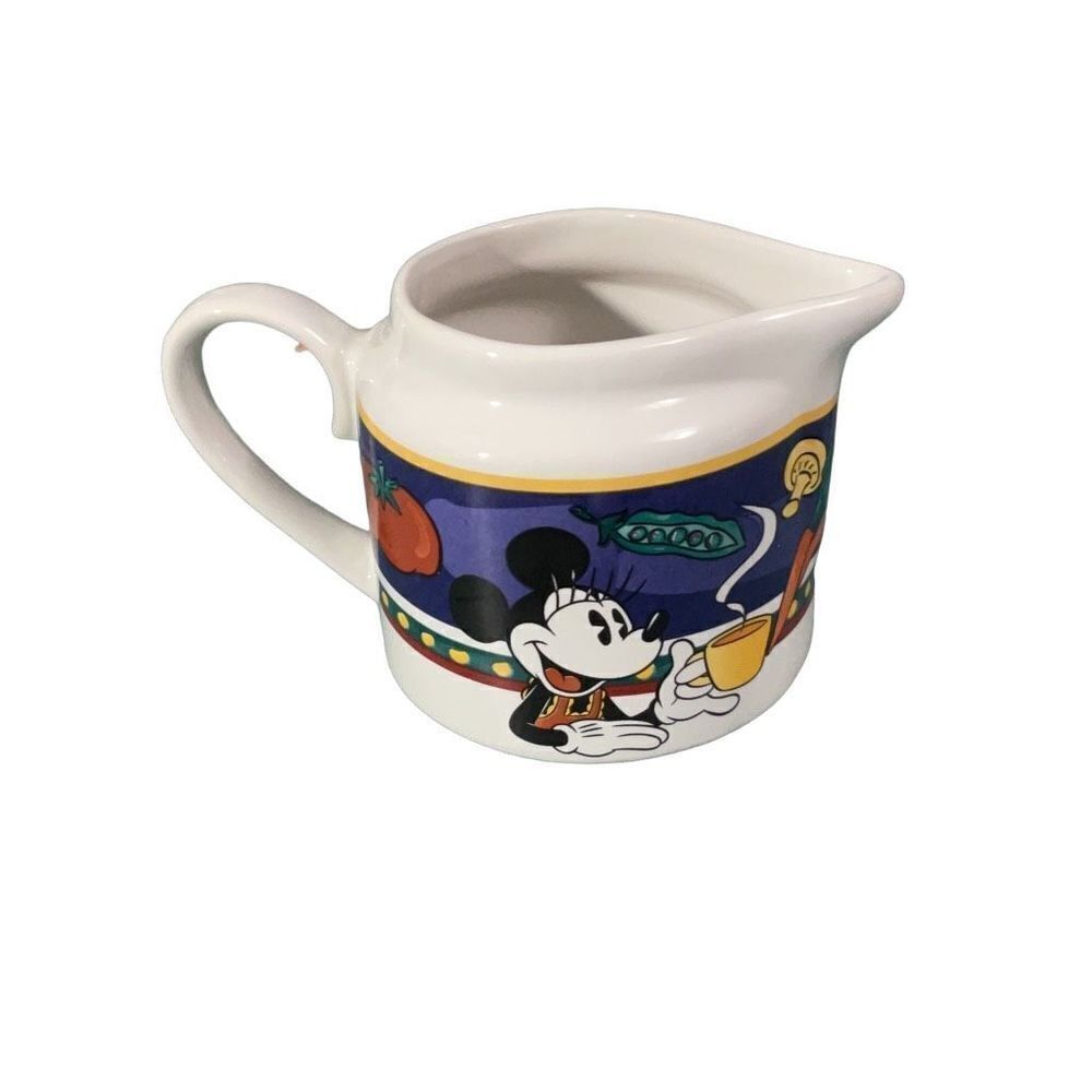 Disney Minnie Mouse Vintage Stoneware Coffee Creamer Jar Vegetables